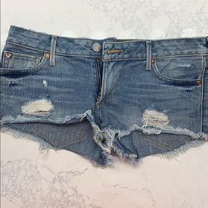 True religion cut off jean shorts